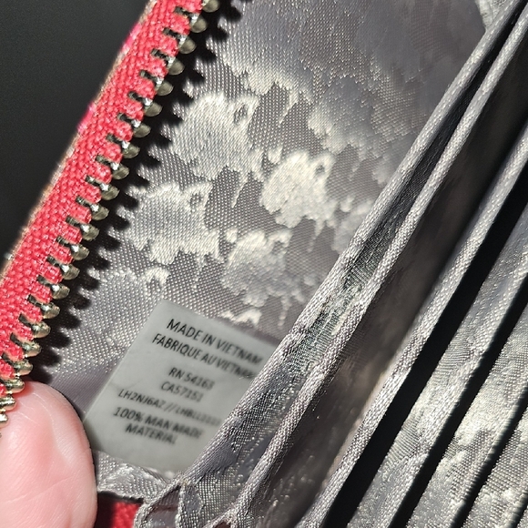 Karl Lagerfeld Brown and Red Card Holder - Picture 7 of 7